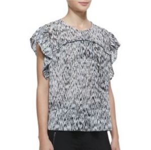 IRO Carla printed Georgette top Size 8